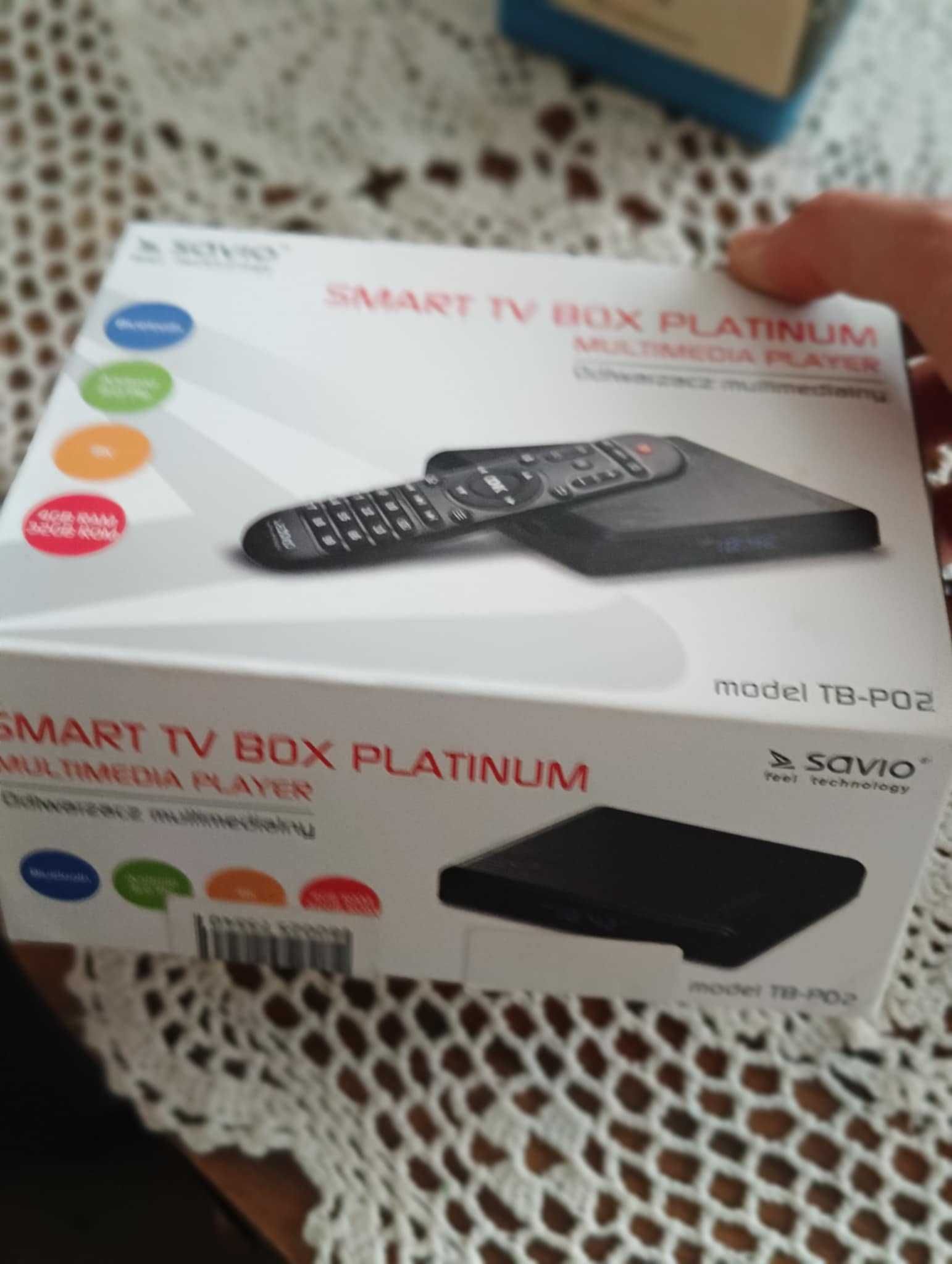 Odtwarzacz multimedialny 4K SAVIO TV Box Platinum TB-P02