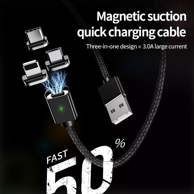 2 метра длинный магнитный кабель быстрая зарядка микро-юсб тайп-си USB