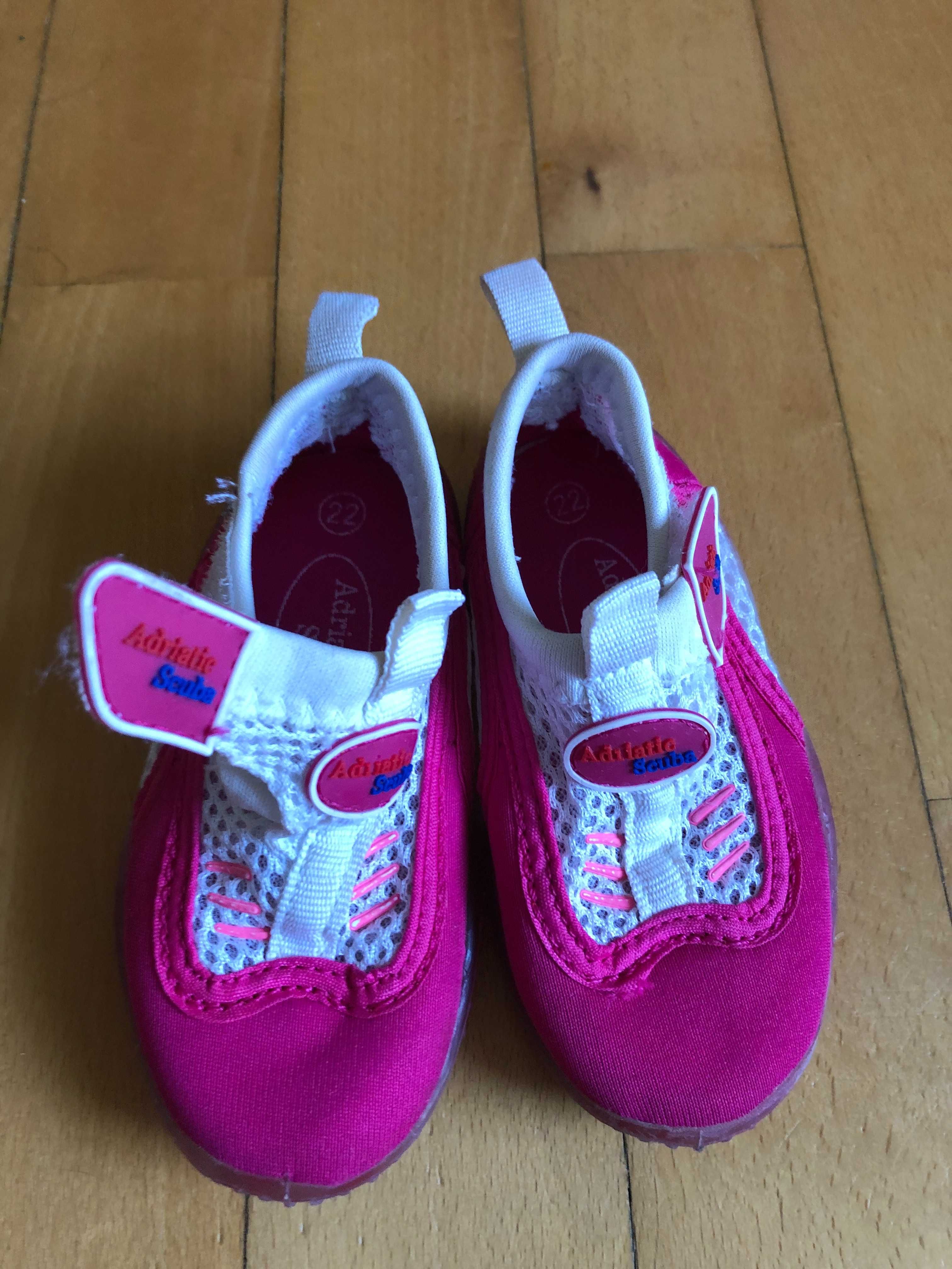 Dziecięce buty do wody rozmiar 22 dziewczyna różowe
