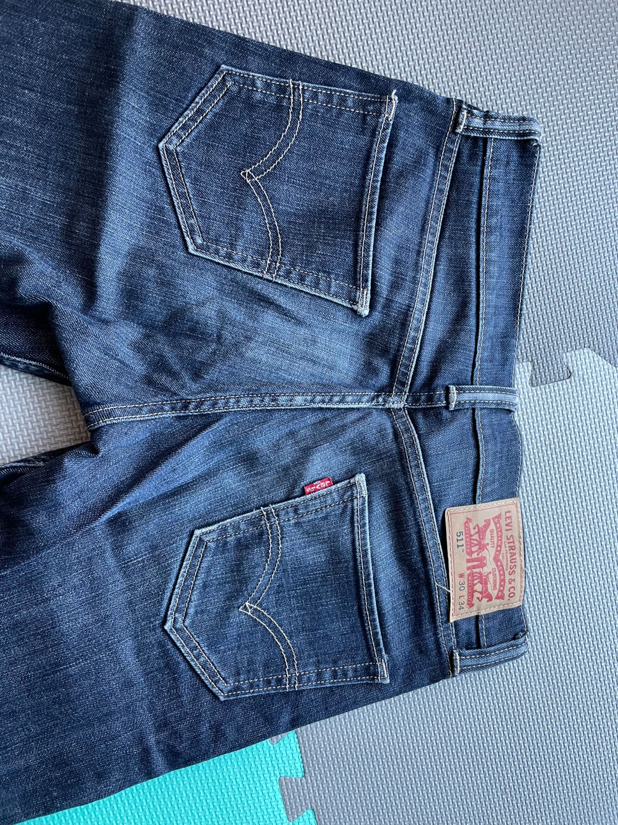 Jeansy LEVIS męskie granat slim fit rozm. 30/34 W30 L34