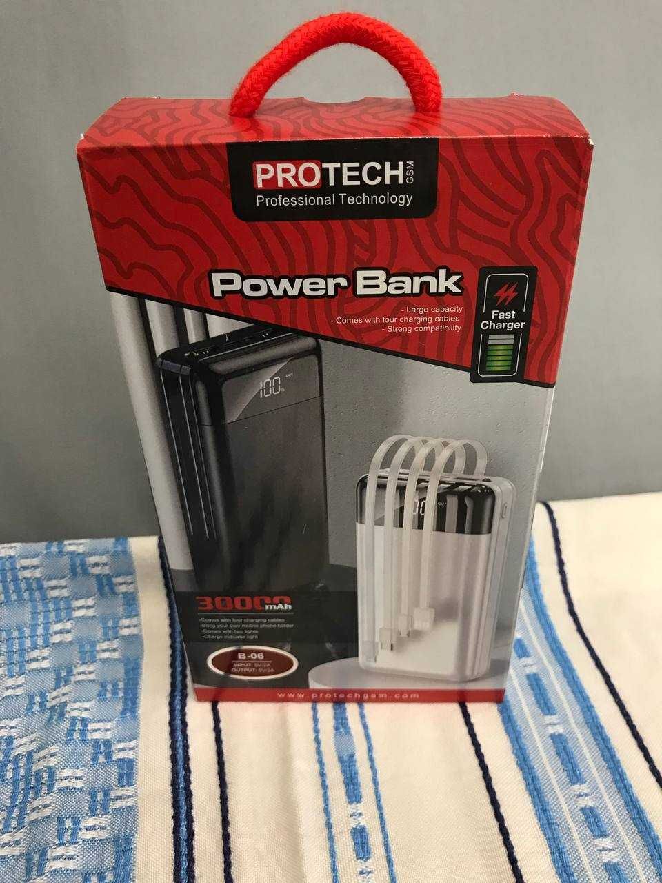 Power Bank акумулятор PROTech B-06 30000 mAh зовнішня зарядна батарея