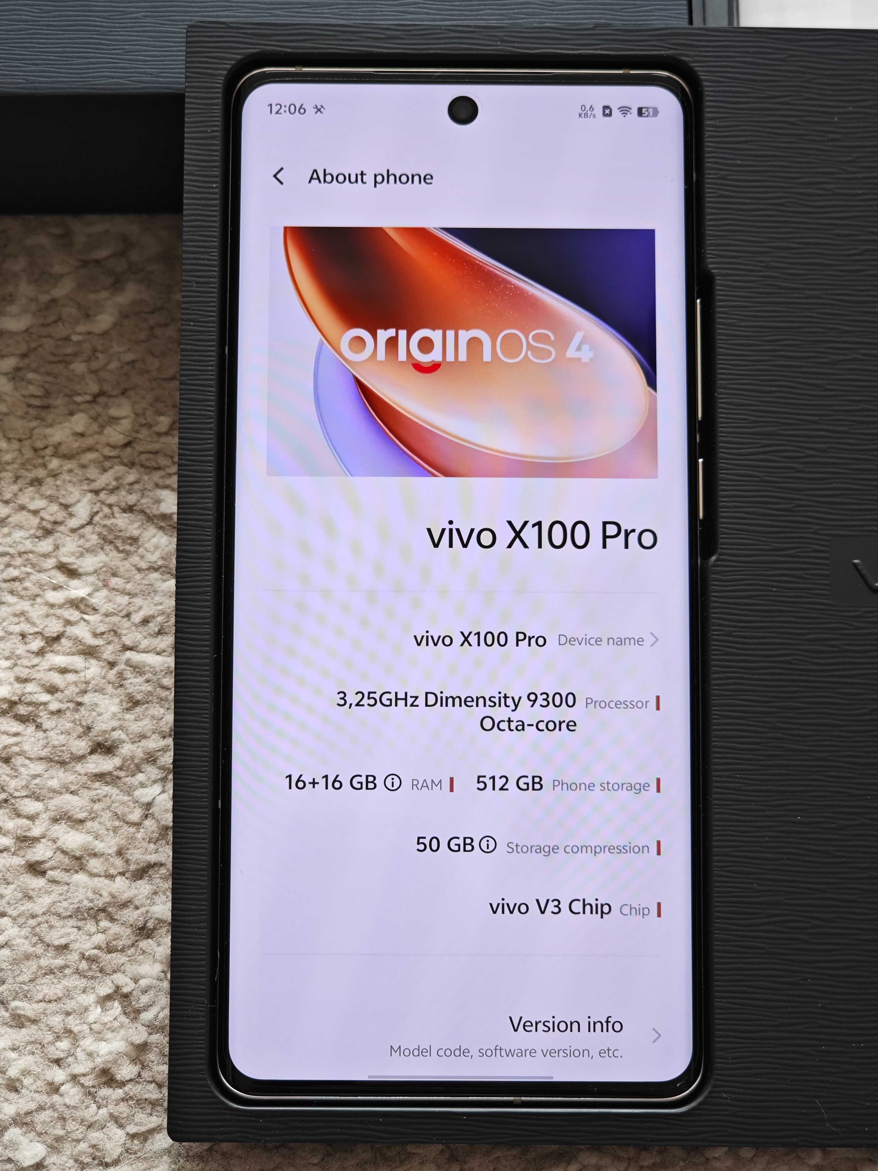 Smartfon VIVO X100 PRO 16 GB / 512 GB Pomarańczowy