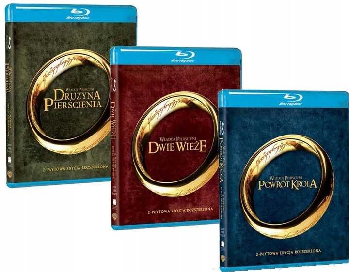 Władca Pierścieni Trylogia Blu-ray, wersja rozszerzona, używane