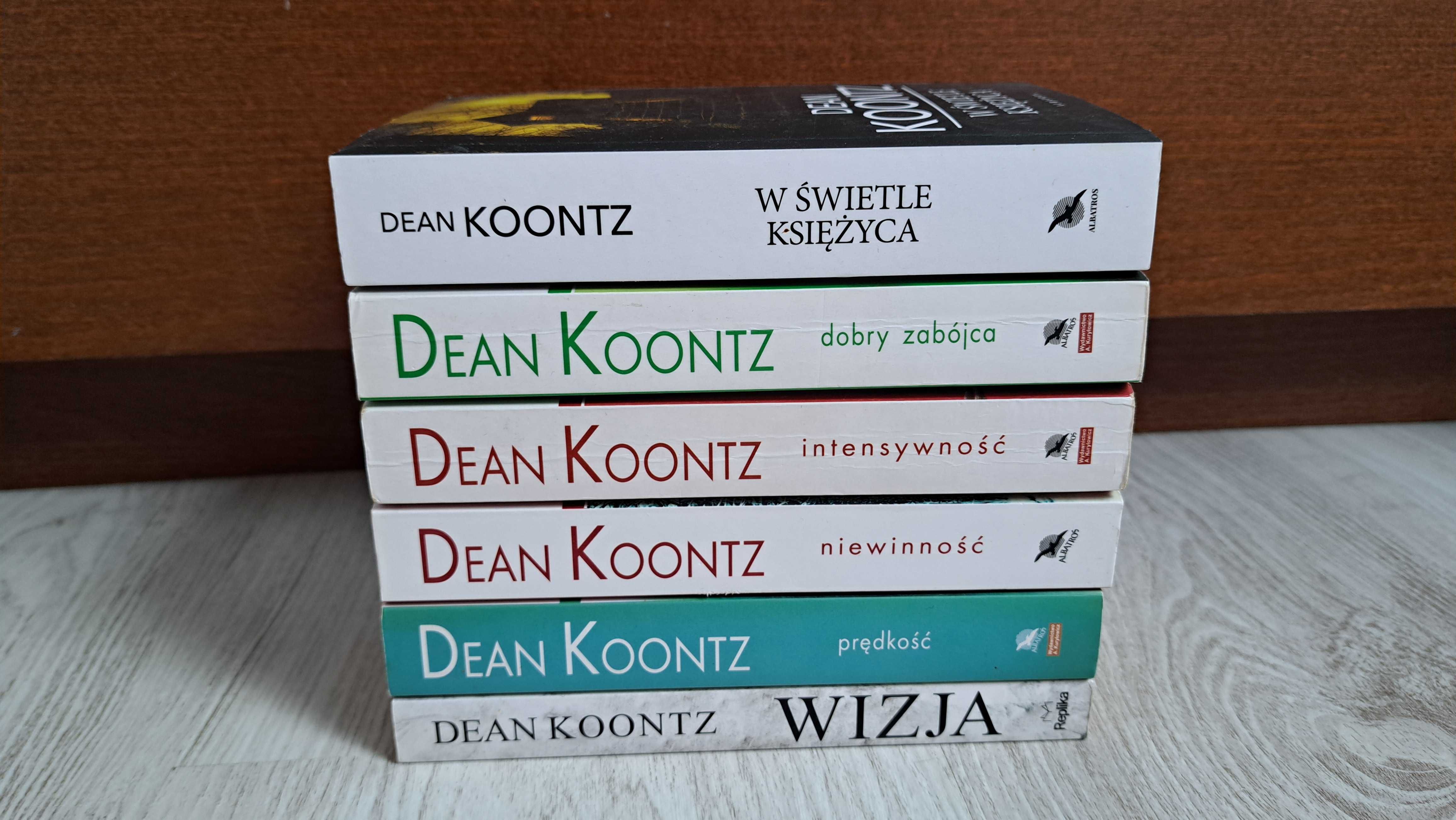 6x Koontz Niewinność Wizja Cieniste ognie W świetle księżyca Inwazja