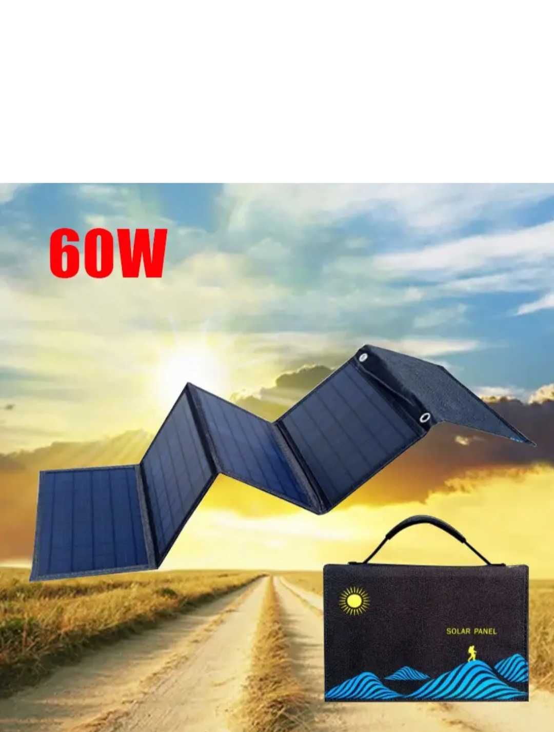 Складная солнечная панель PowerMe PRO Solar Charger 30W и 60W