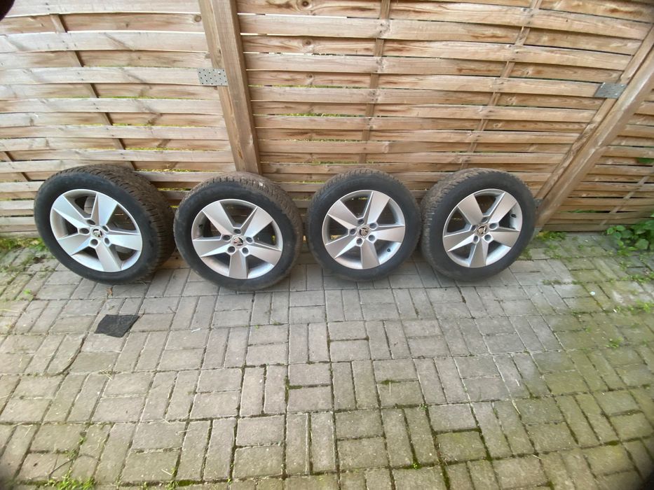 Koła 16’ 5x112 komplet z oponami dunlop