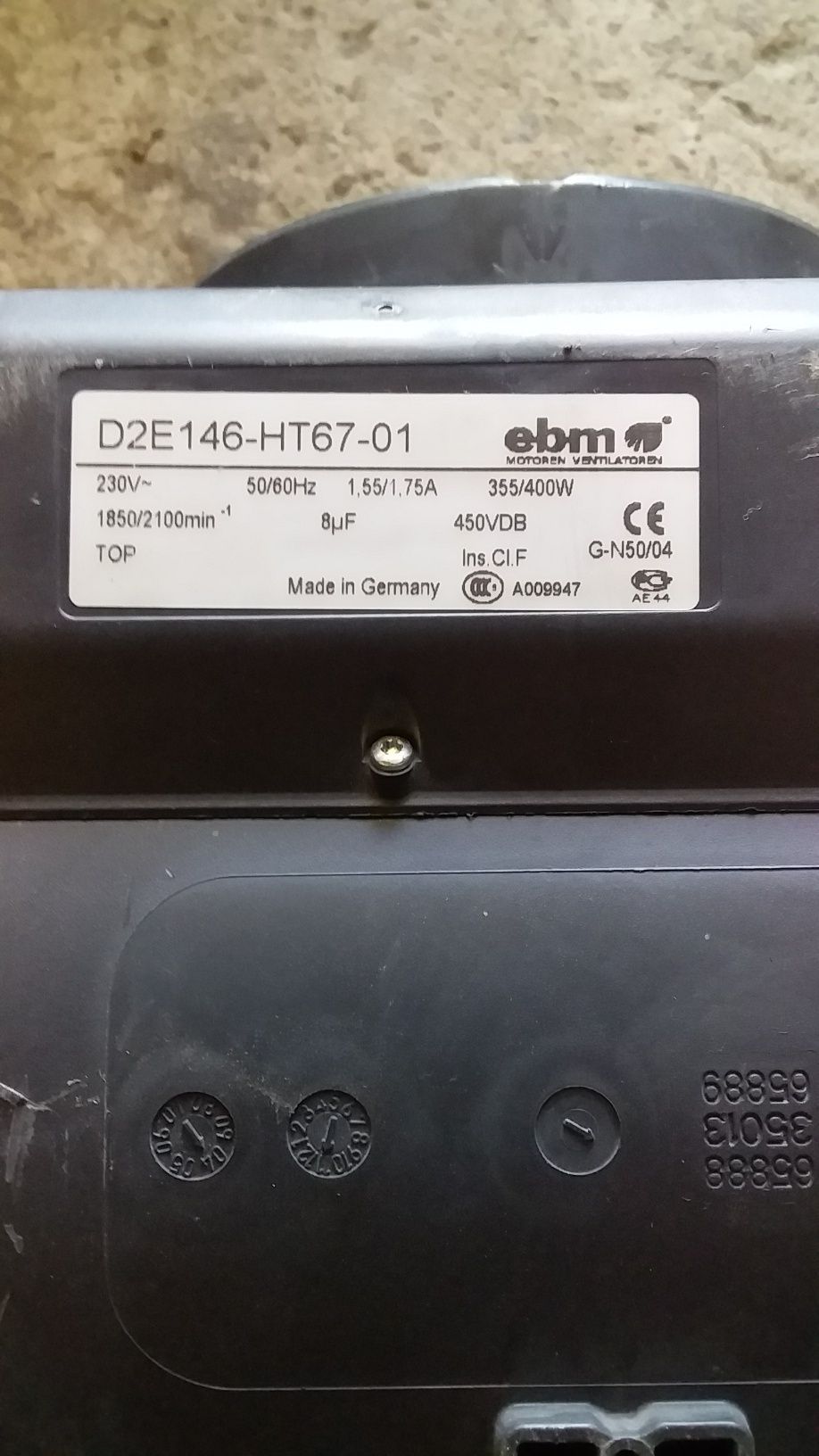 Вентилятор ebmo  D2E 146 - HT67 - 01