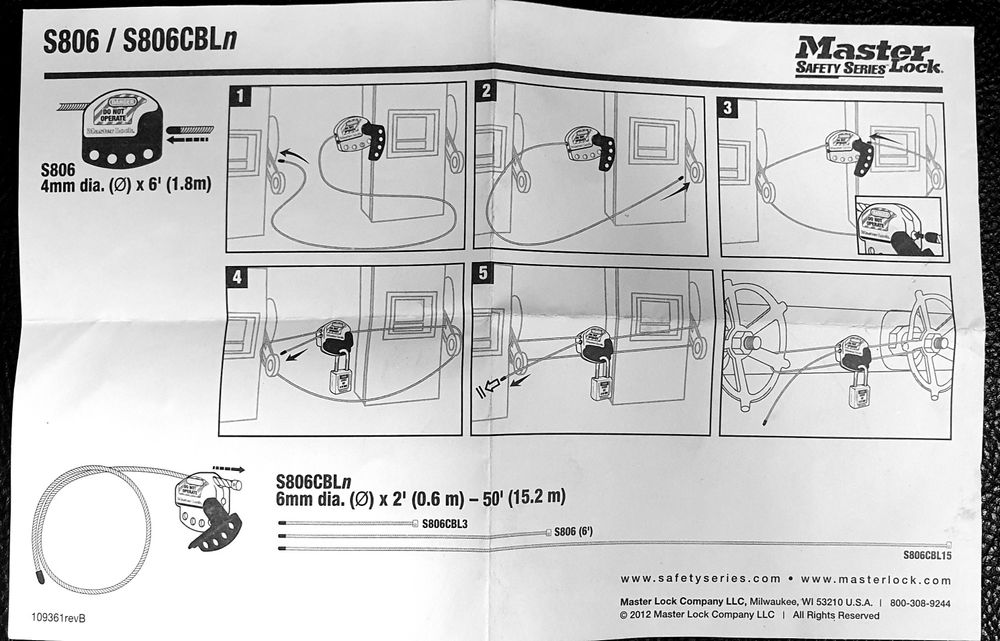 Блокиратор кабельный S806