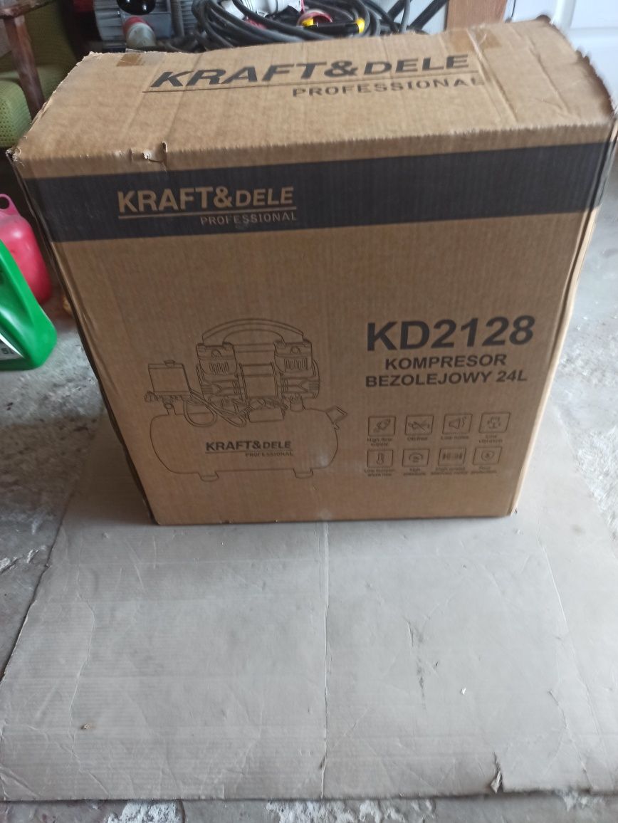 Kompresor KRAFT&dele KD2128 24L bez olejowy nowy komplet