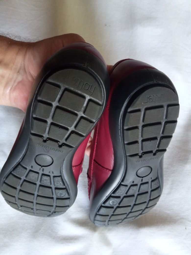 Кожаные Мокасины Hotter Comfort Concept, Бордовые, р. 36 (UK 3, US 5)