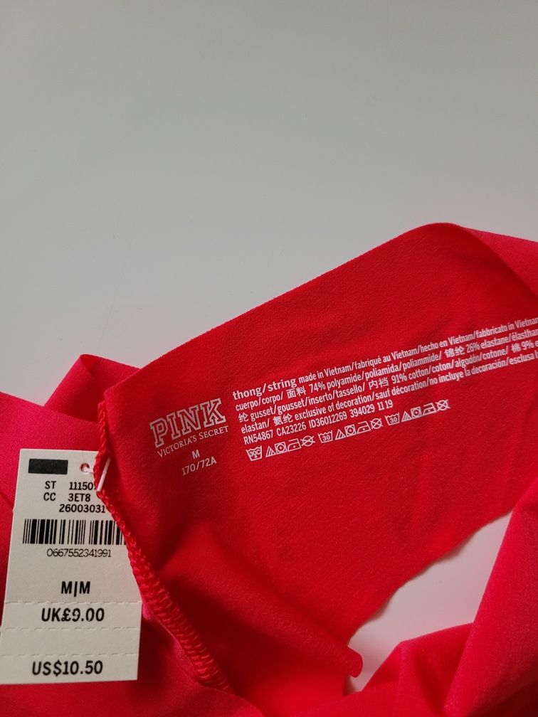 Czerwone majtki stringi nowe roxm S/M