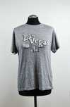 Szary T-shirt z nadrukiem Las Vegas