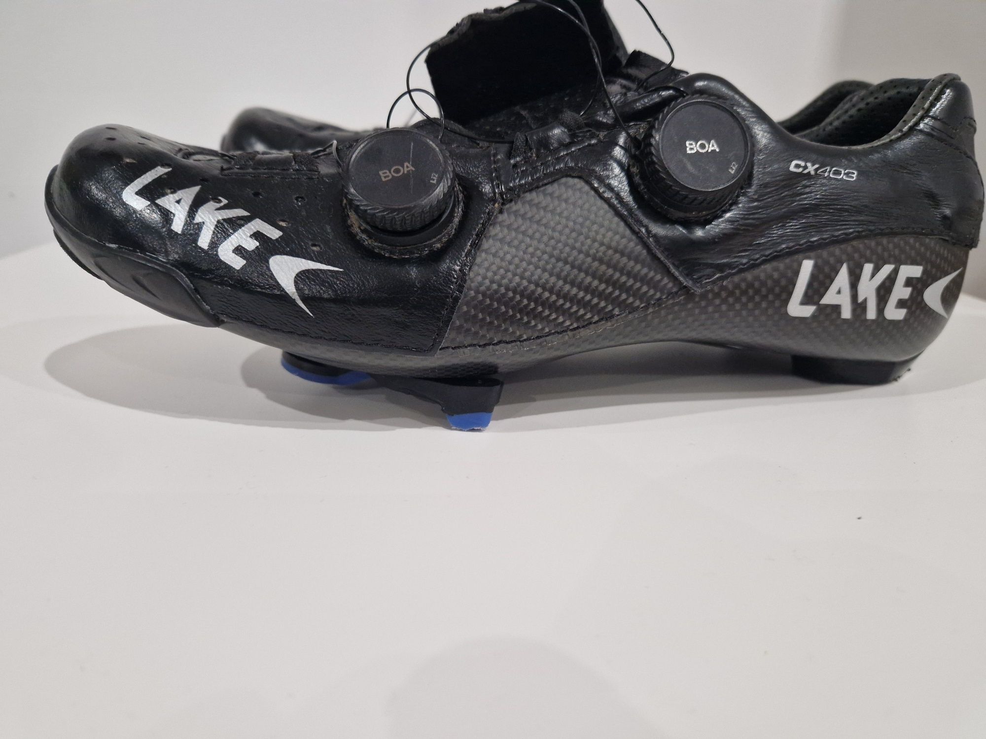 Sapatos ciclismo estrada Lake Cx403, sola carbono