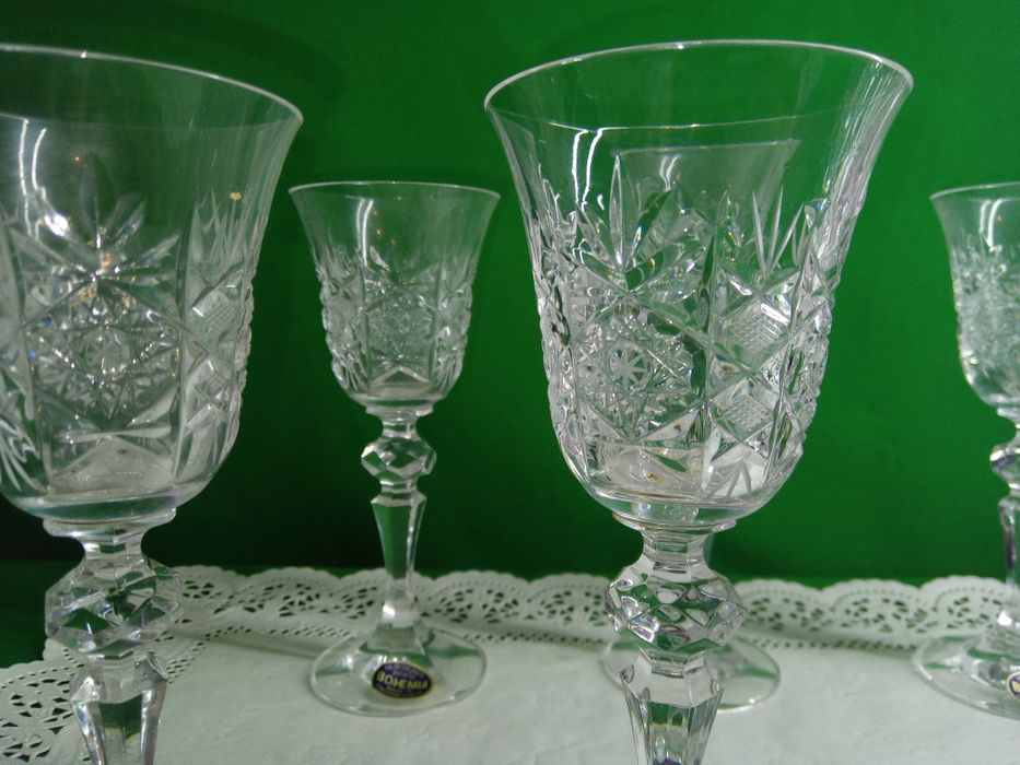 Набор хрустальных бокалов Bohemia, Чехословакия (6 шт.)