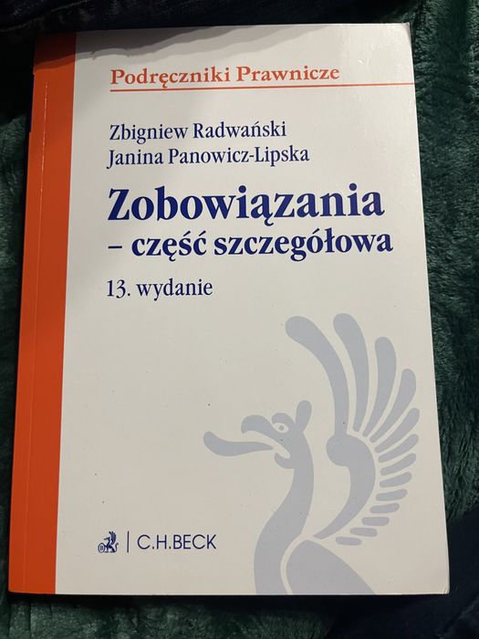 Zobowiązania część szczególowa Radwański wyd. 13