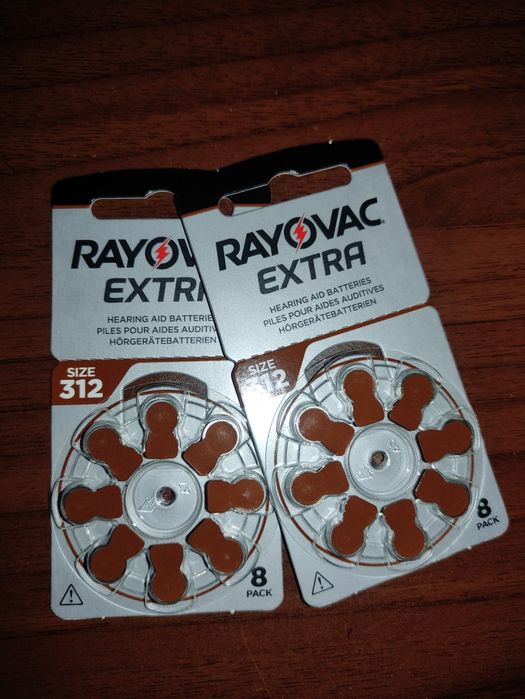 Батарейки для слуховых аппаратов  312, 675