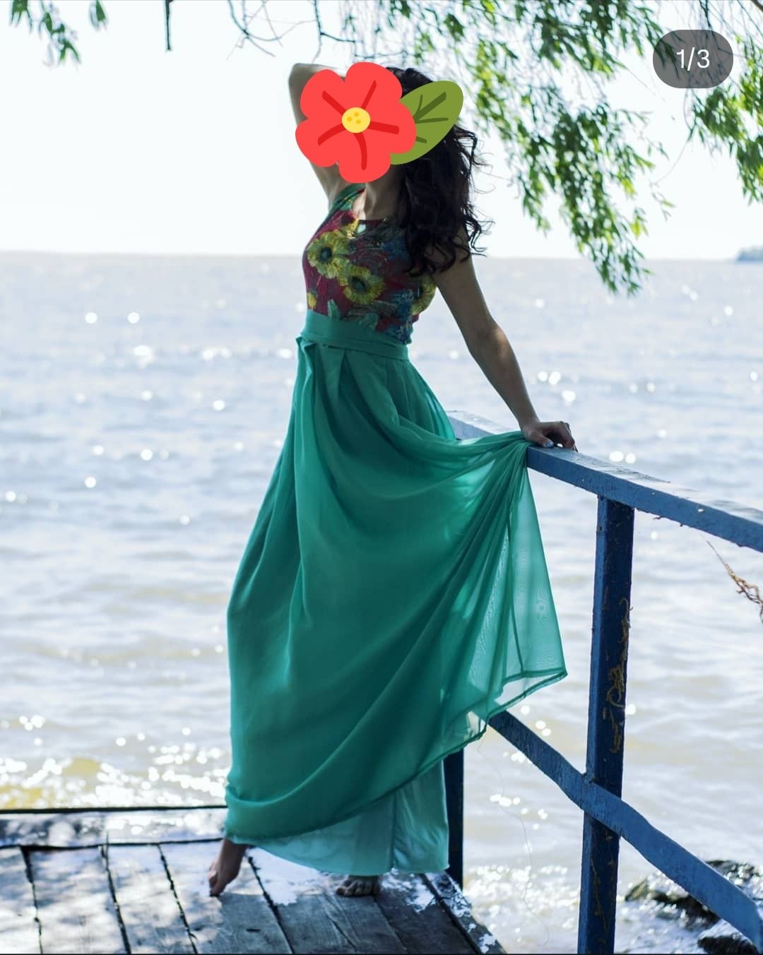 Сукня довга з шифону