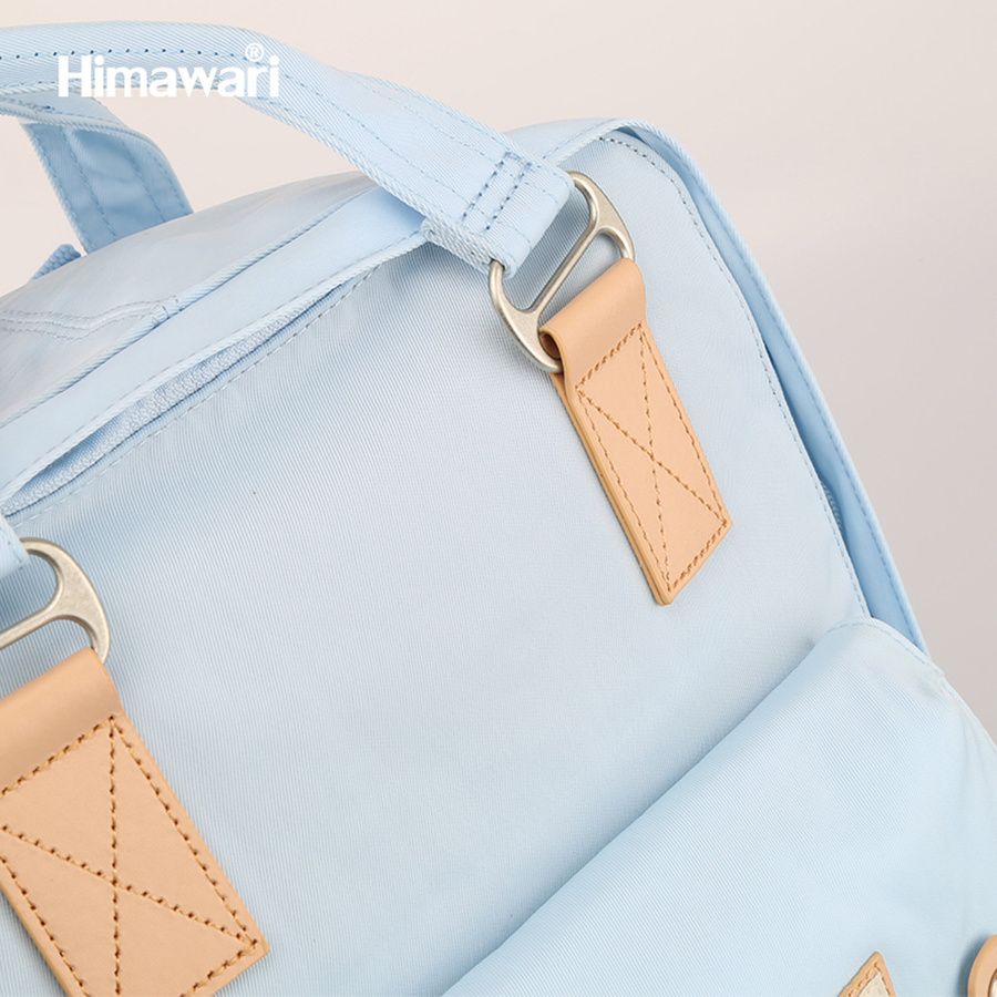 plecak w odcieniach beżu i niebieskiego na laptopa - himawari