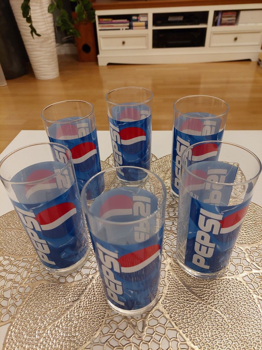 Kolekcjonerski zestaw szklanek PEPSI