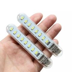 2 шт. Міні світлодіодний портативний фонарик USB лампа 8 LED