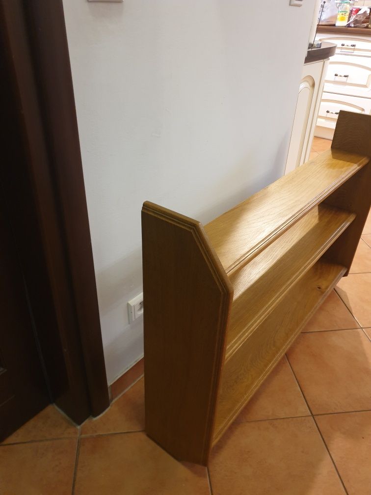Dębowa półka wisząca