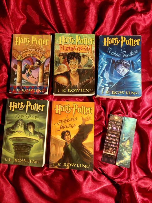 Zestaw książek Seria Harry Potter stare wydanie J.K. Rowling