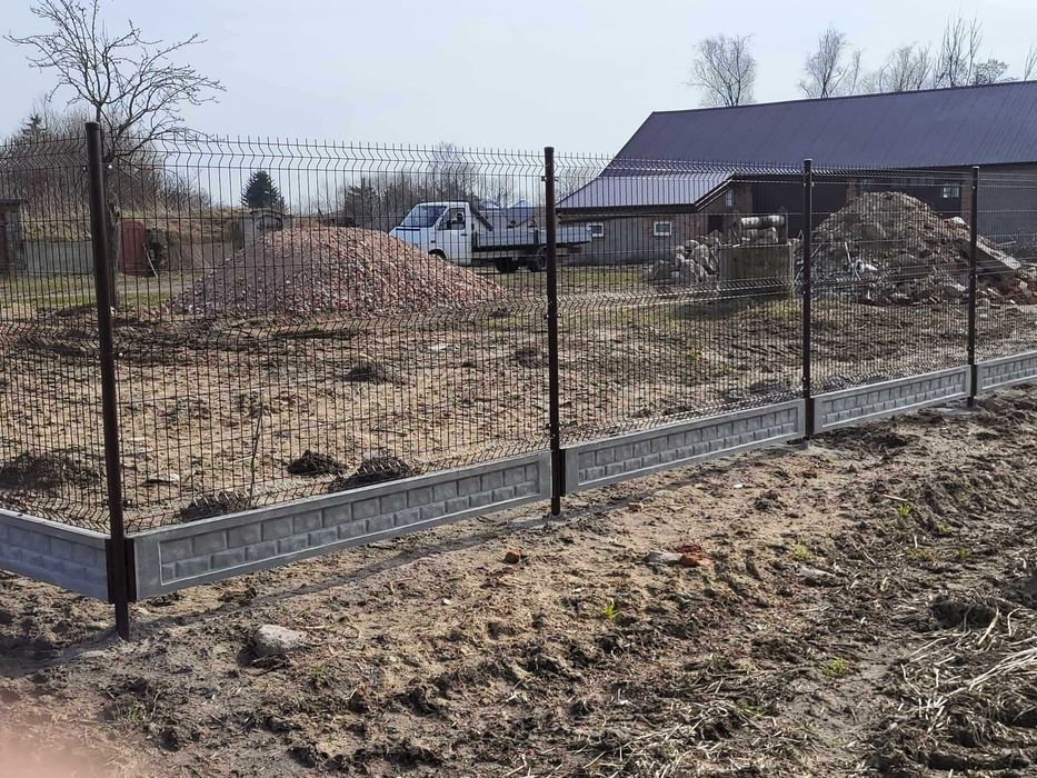 Ogrodzenie panelowe 3D plus Podmurówka