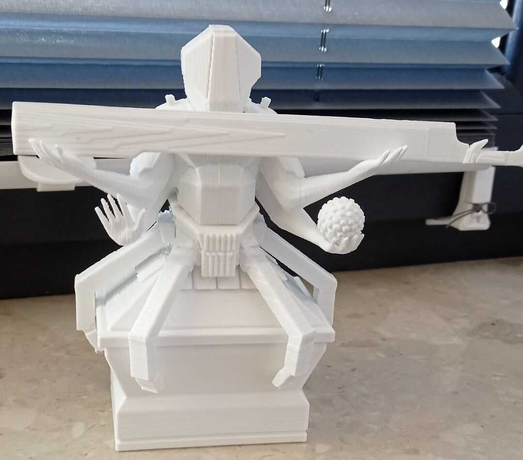 Cyberpunk 2077 Buddha statue from game.