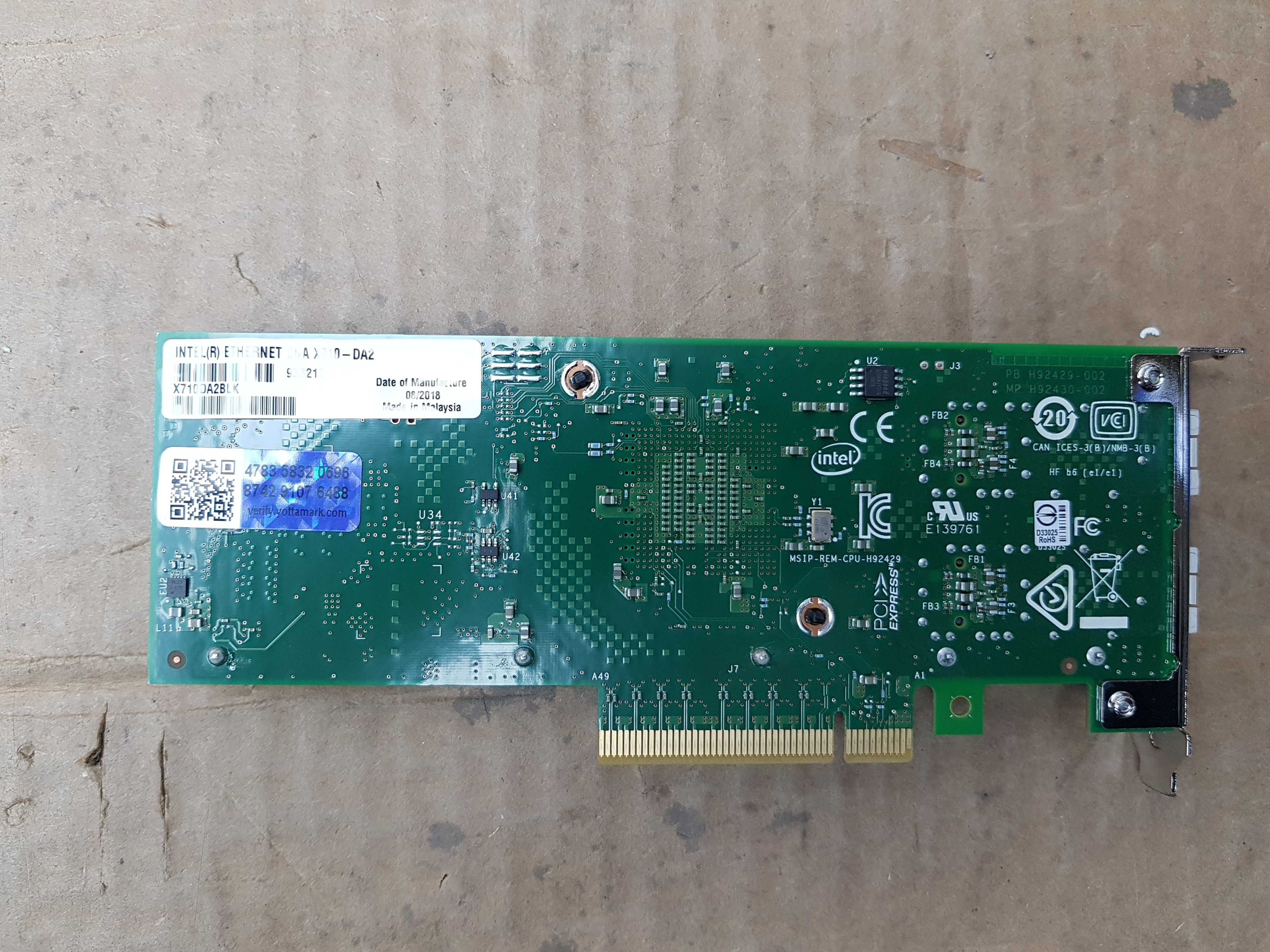 Сетевая карта INTEL X710DA2BLK (Dell PN)