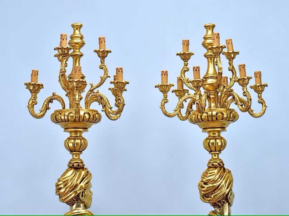 Антикварні італійські світильники «Нубійці»