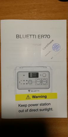 Продам пауер станцію Bluetti EB 70