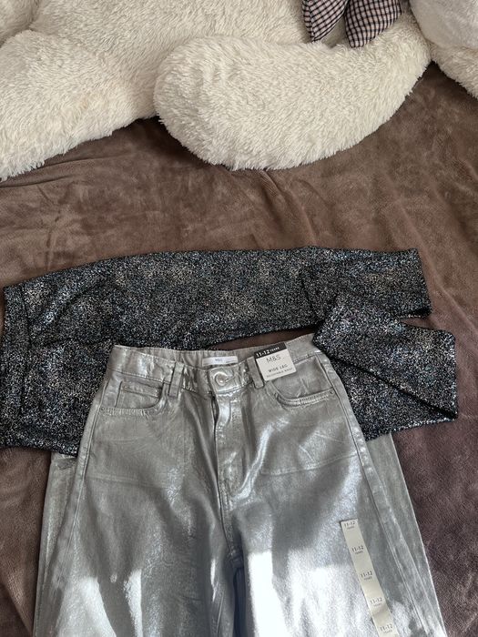 Jeansy Marks&Spencer 11-12 lat plus leginsy