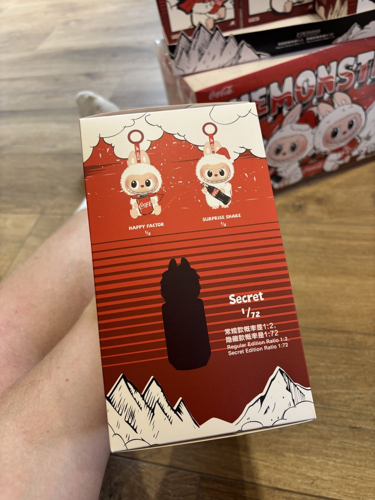 POP MART Labubu The Monsters Coca Cola Zawieszka Pluszak 100% Oryginał