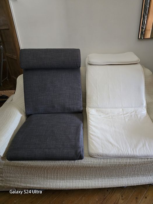 Almofadas para cadeirao ( Cadeira) Ikea usadas como nova.