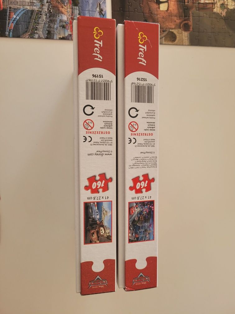 2szt PUZZLE AUTA CARS Trefl + gratis gra Memory