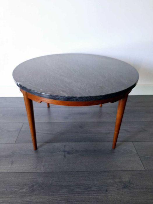 Mesa de centro vintage redonda. Round vintage coffee table