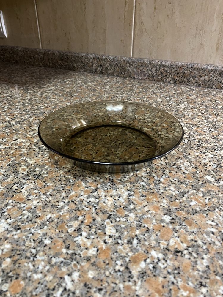 Pratos de sopa Duralex âmbar vintage