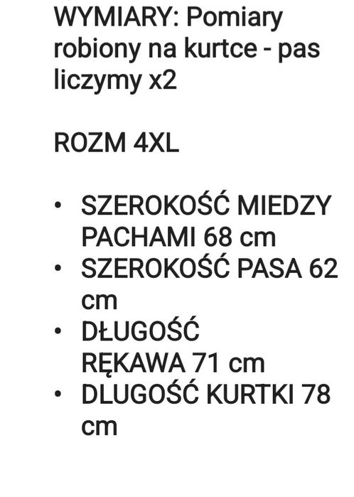 Kurtka motocyklowa 4XL