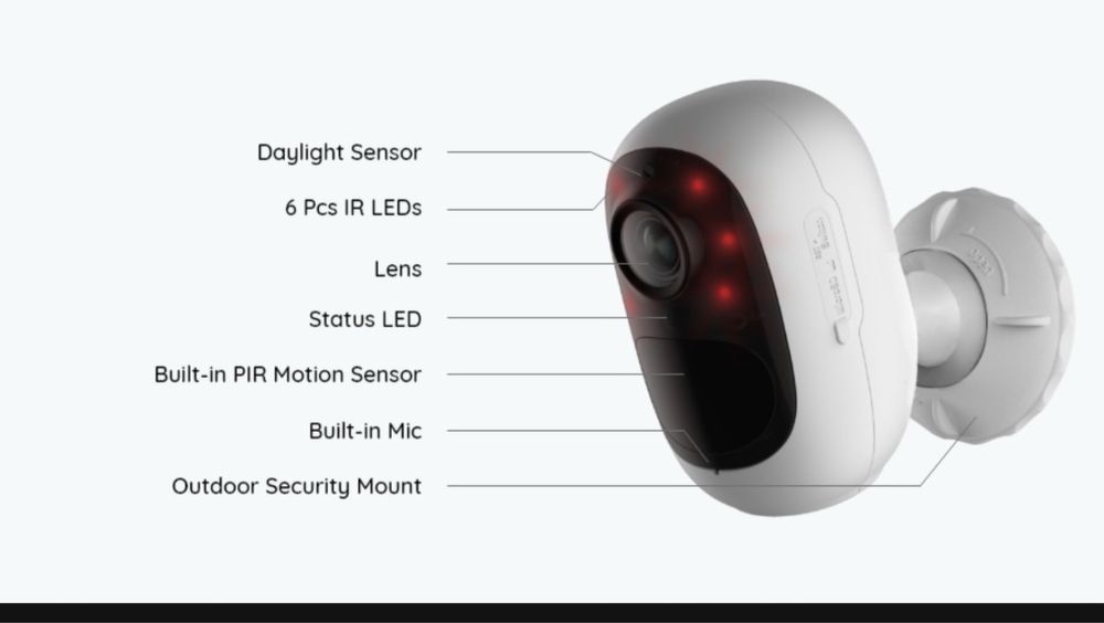 Kamera IP zewnętrzna Reolink Argus 2E V2 + SP