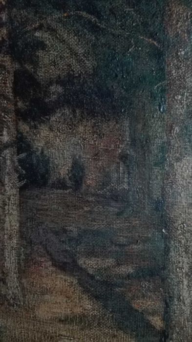 Художник К.Туцевич Пейзаж с деревьями РИ н.ХХвека