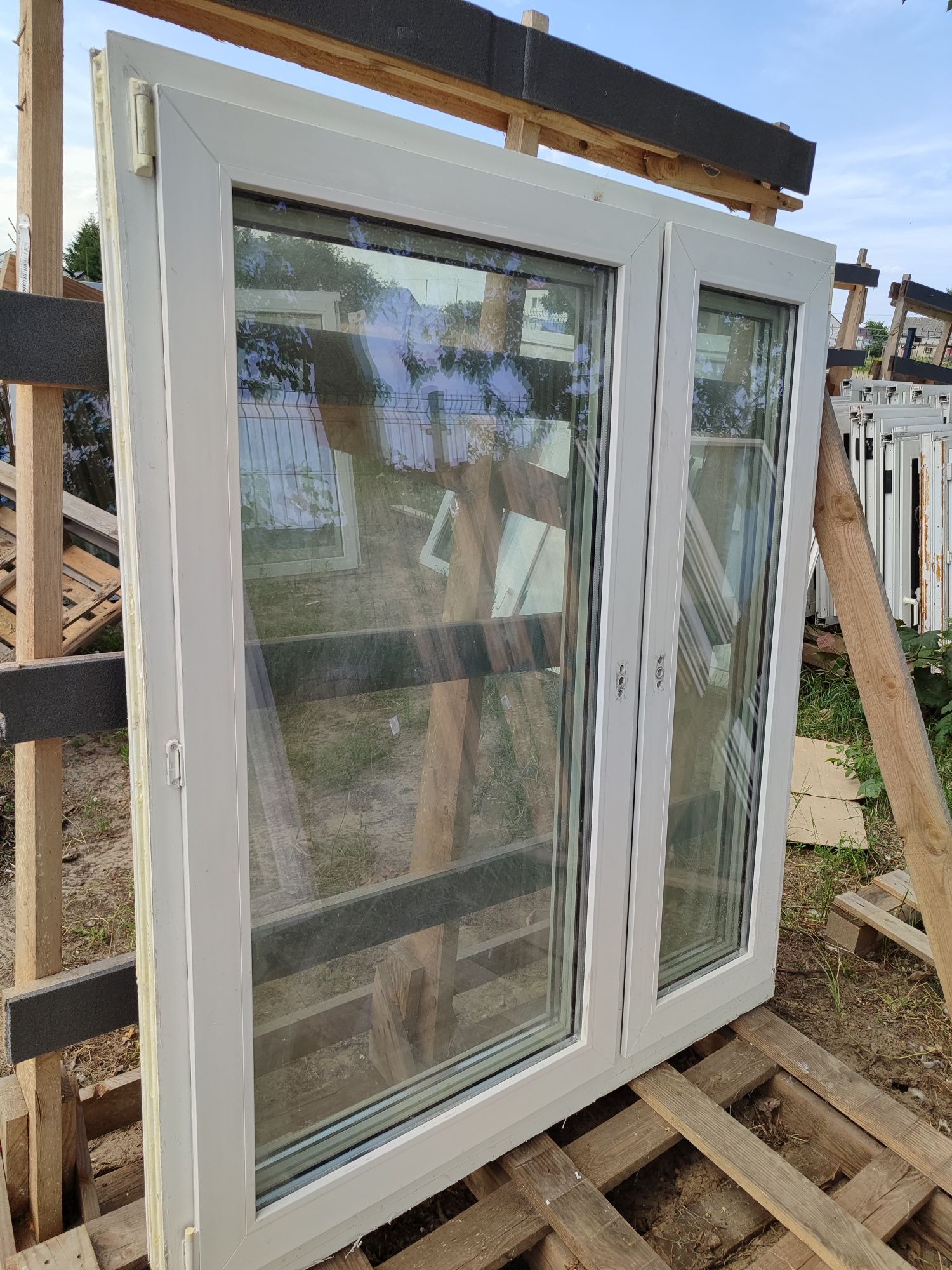 Okno pcv 136 x 157 używane 140 x 160