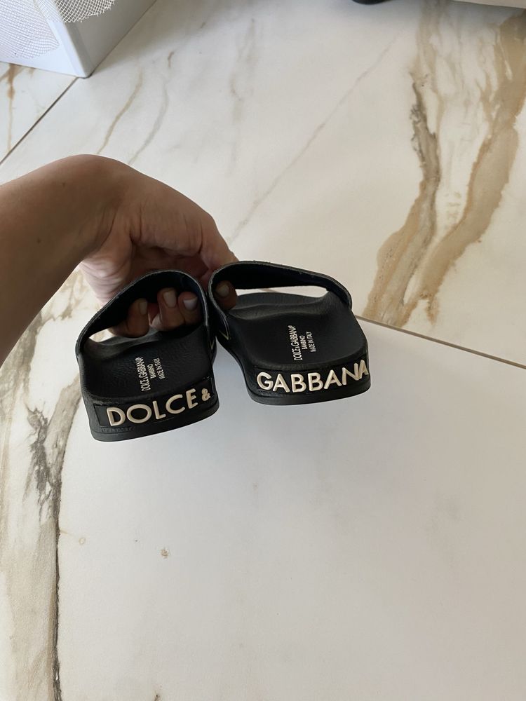 Шльопанці шльопки шлепки дитячі Dolce&Gabbana