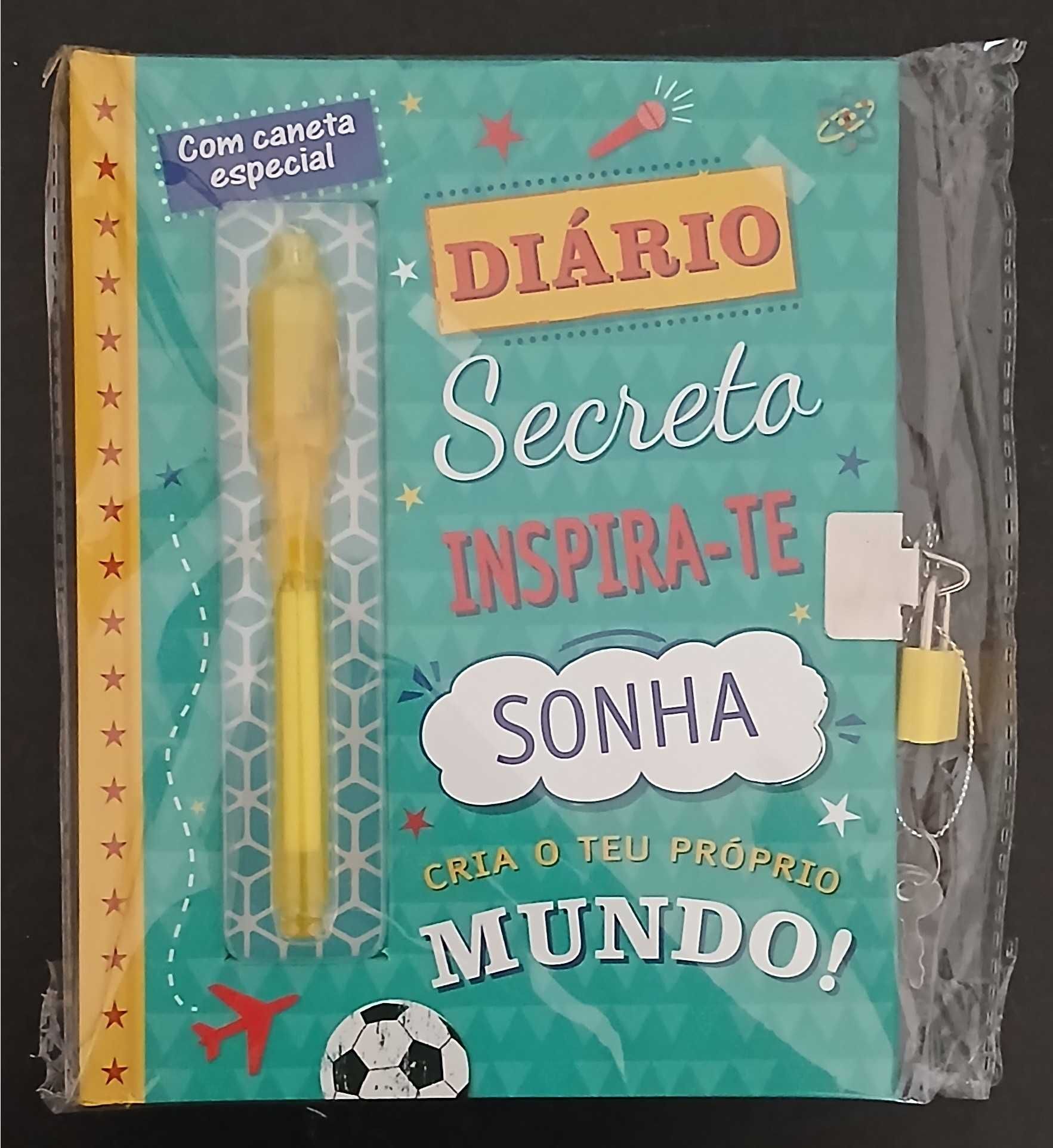Diário secreto (novo, ainda embalado e com cadeado)