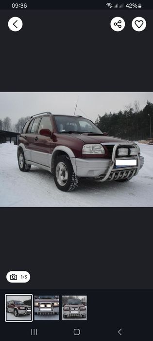 Orurowanie Boczne Suzuki Grand Vitara I