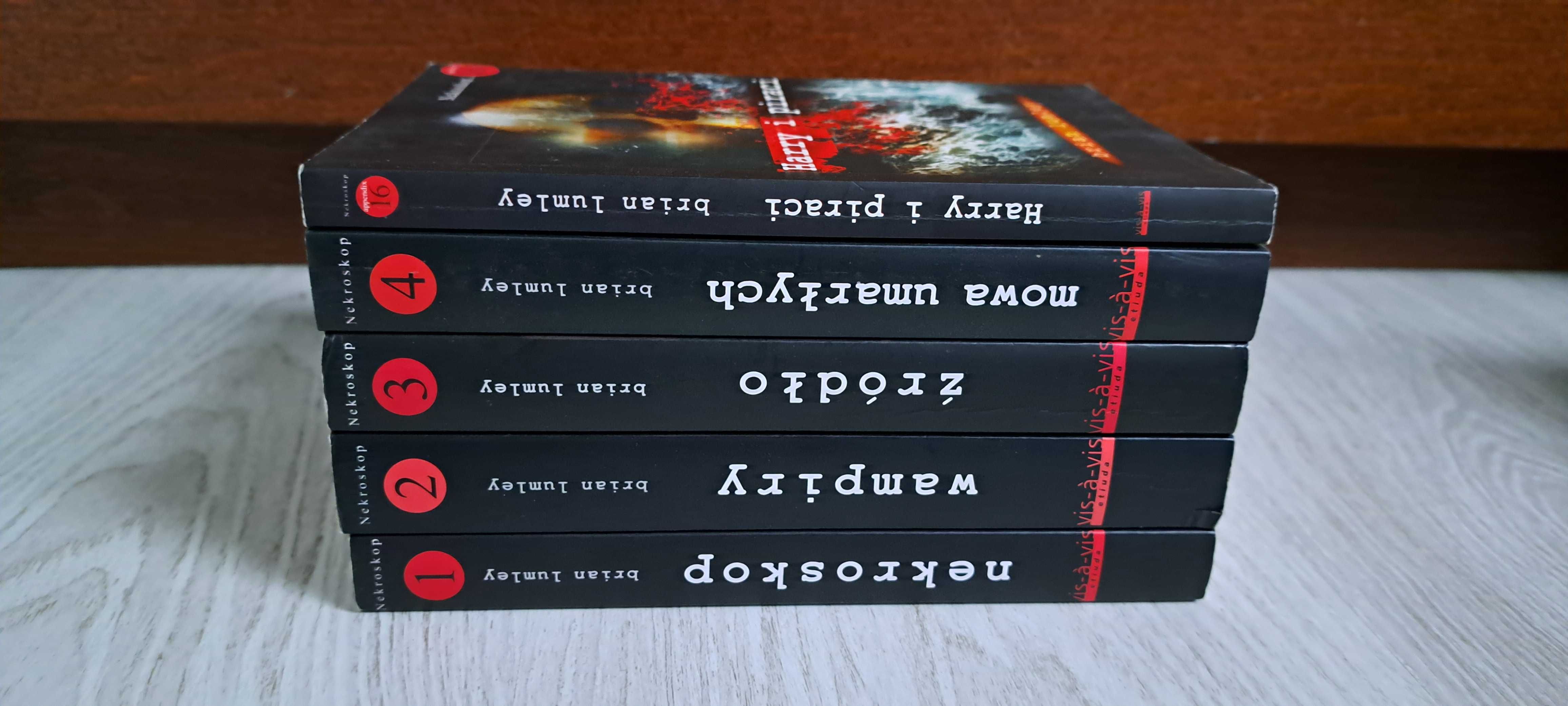 5x Lumley Nekroskop 1 Wampiry 2 Źródło 3 Mowa umarłych Harry i piraci