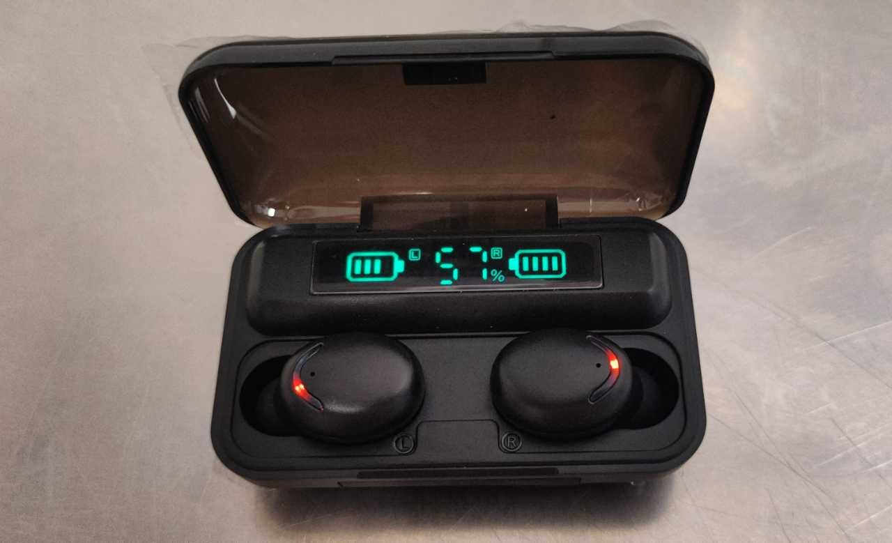 Słuchawki Bluetooth Bezprzewodowe Czarne z Wyświetlaczem