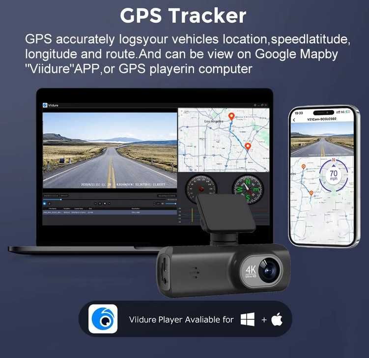 Видеорегистратор Ultra HD 4K 3840*2160P с WiFi и GPS. Просто "бомба"