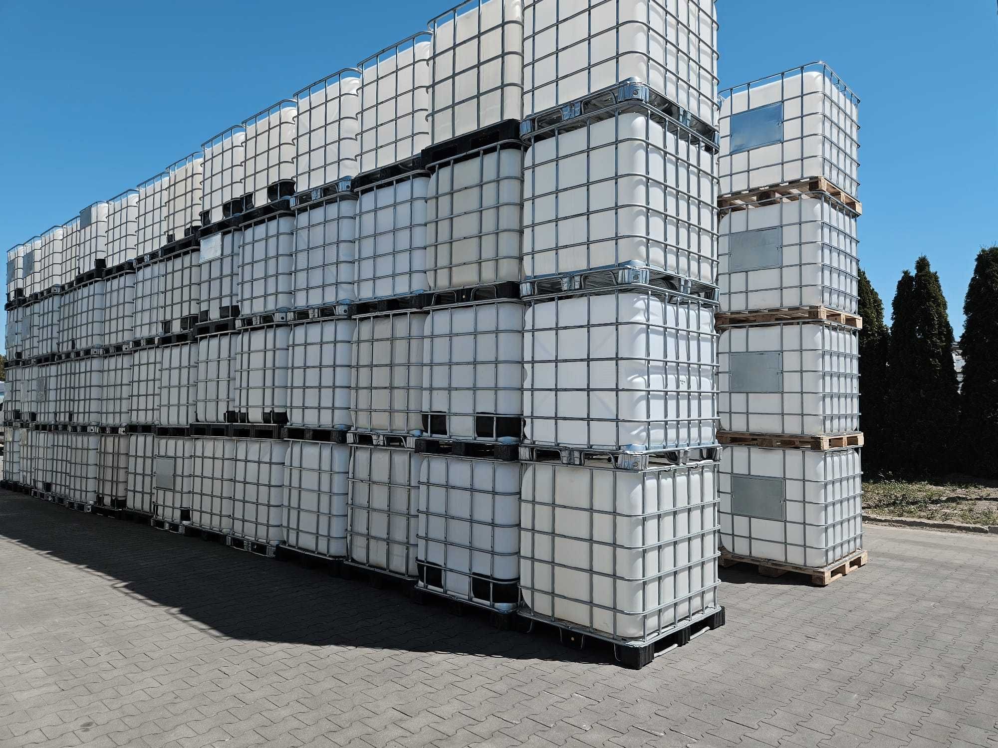 CZYSTY Kontener IBC 1000L regenerowany, czarny, mauzer na deszczówkę