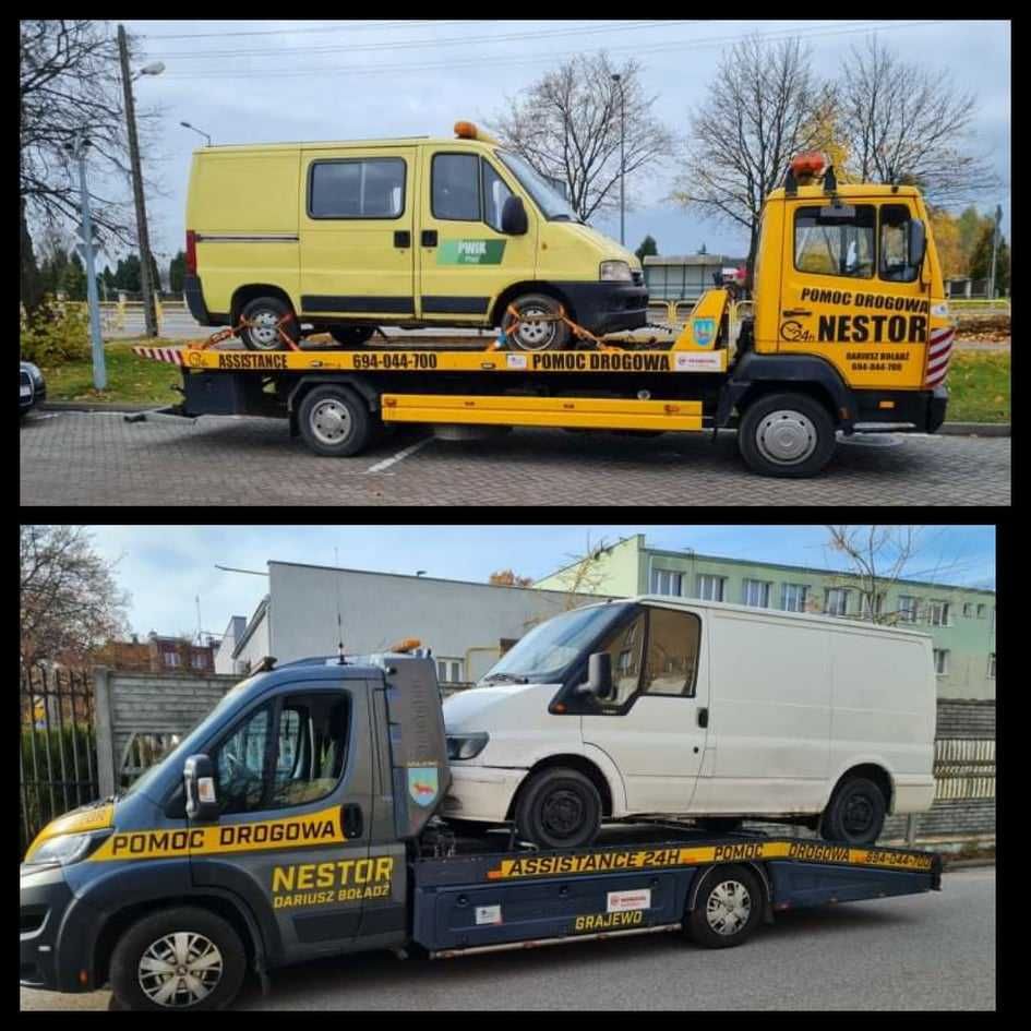 USŁUGI TRANSPORTOWE pomoc drogowa 24/H