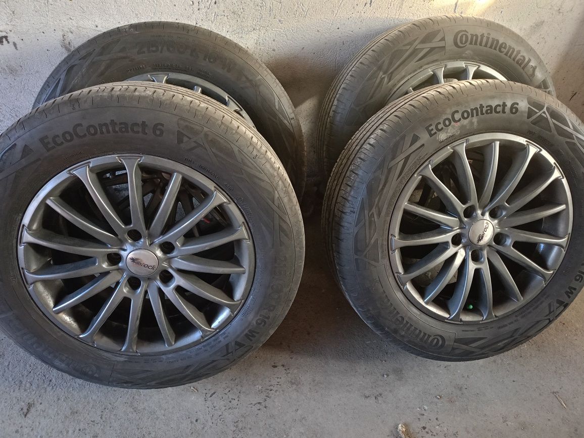 Sprzedam alufelgi 5x112 r16 opony letnie